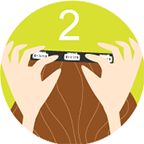 活動(dòng)式接發(fā)怎么戴的步驟2