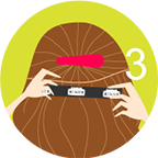 活動(dòng)式接發(fā)怎么戴的步驟3