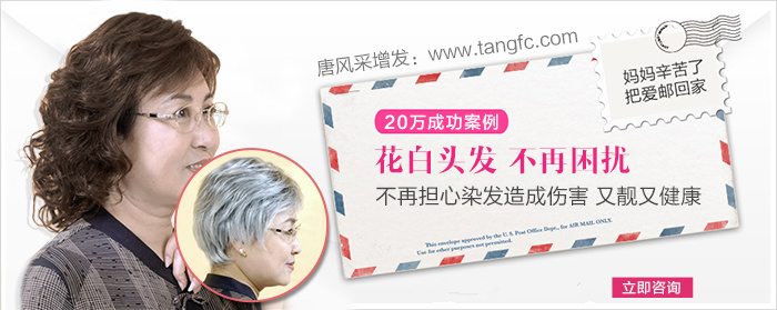 中老年女式假發(fā)套 唐風采白發(fā)變黑發(fā)