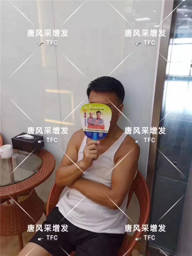 中老年人假發(fā)專賣店 唐風采客戶案例增發(fā)后