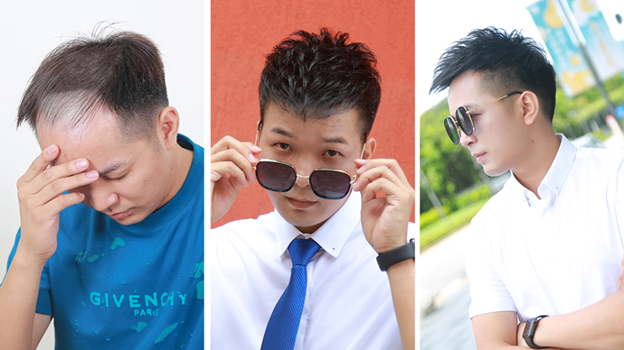 男士飛機頭假發(fā) \